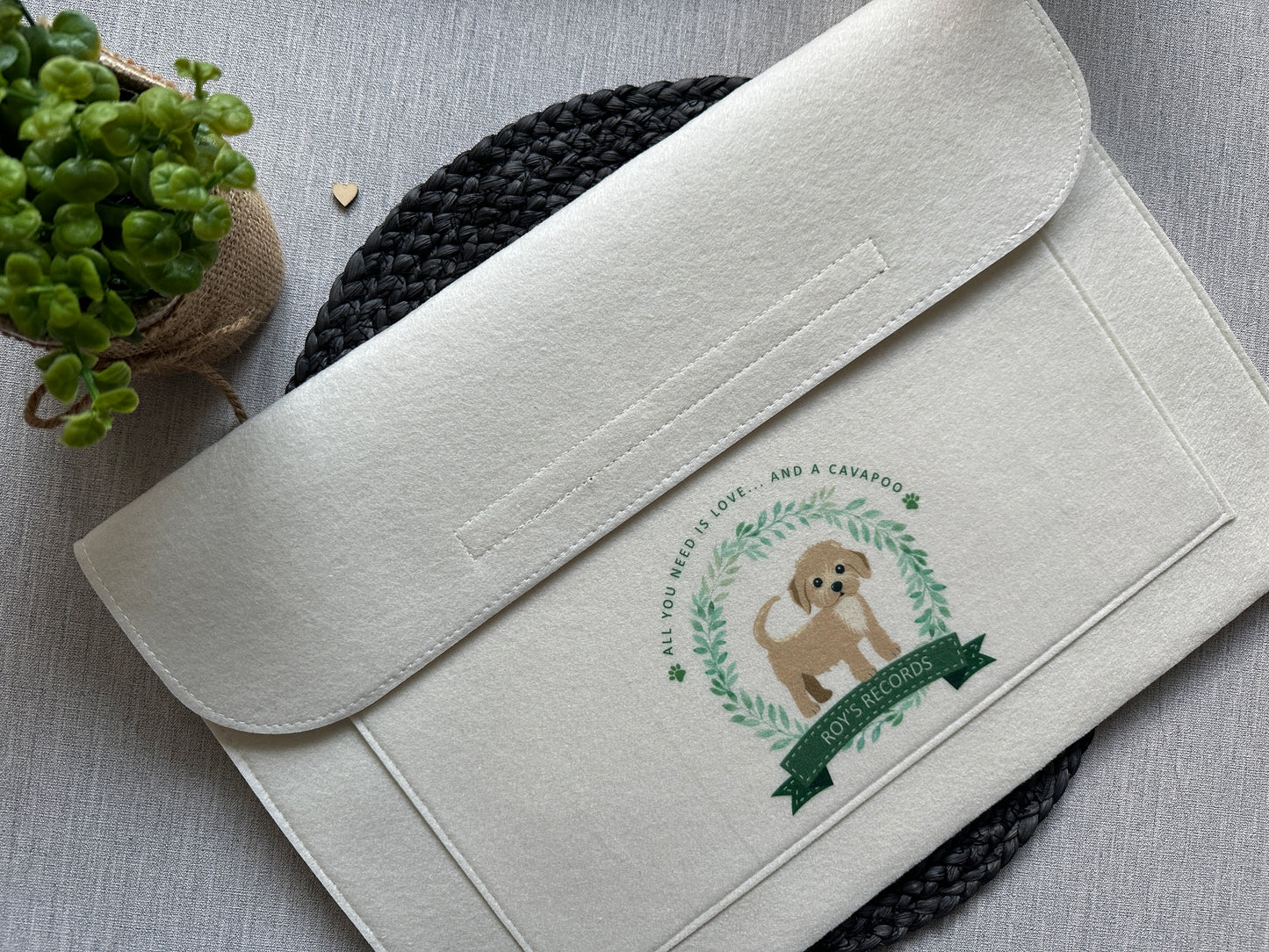 Personalised Dog Notes Folder - Custom Puppy Document Folder, Vet Records, Dog Breed Customisation, Perfect Pet Owner & New Puppy Gift