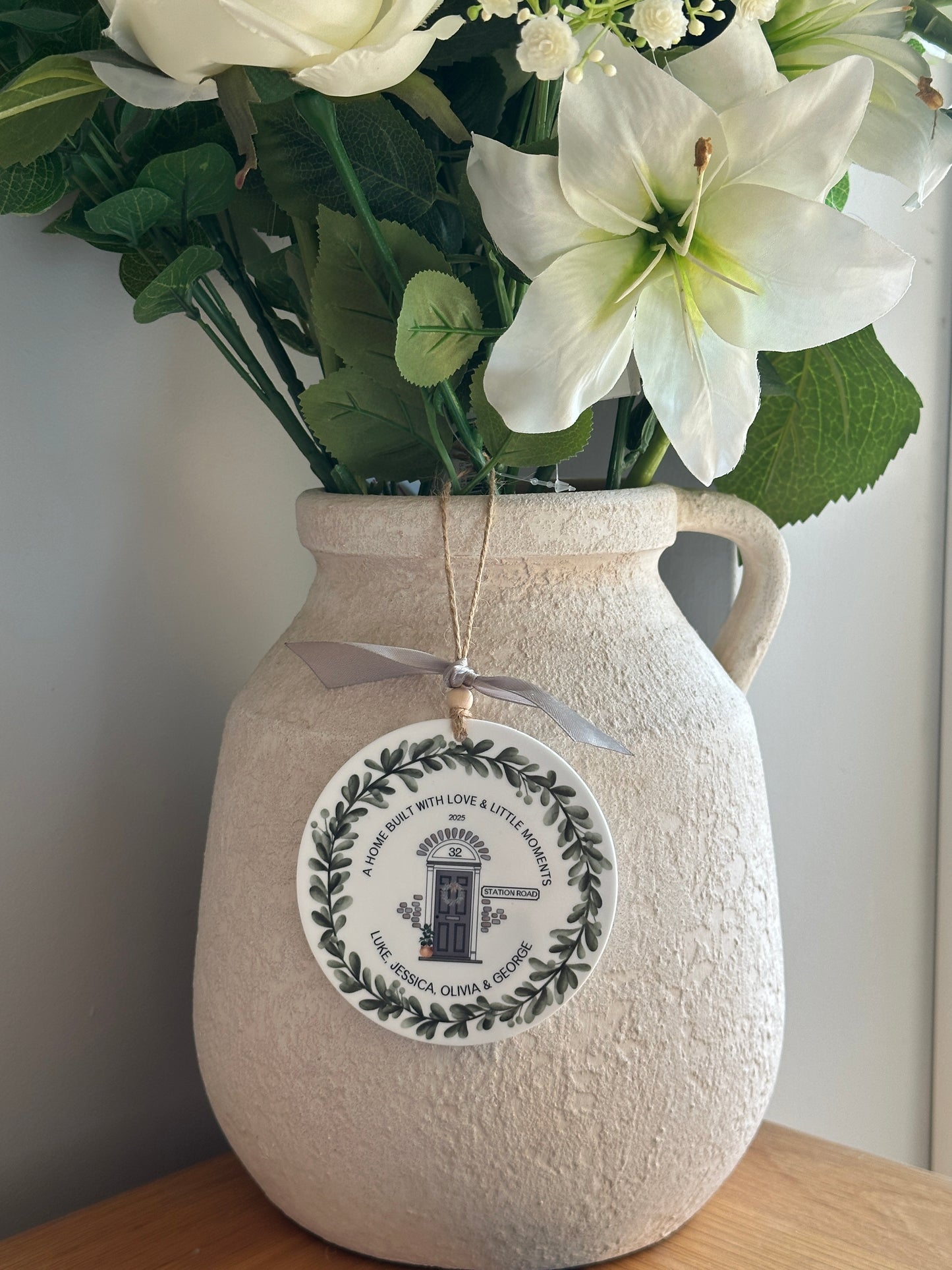 Personalised Handmade New Home Keepsake, Matching Card Available