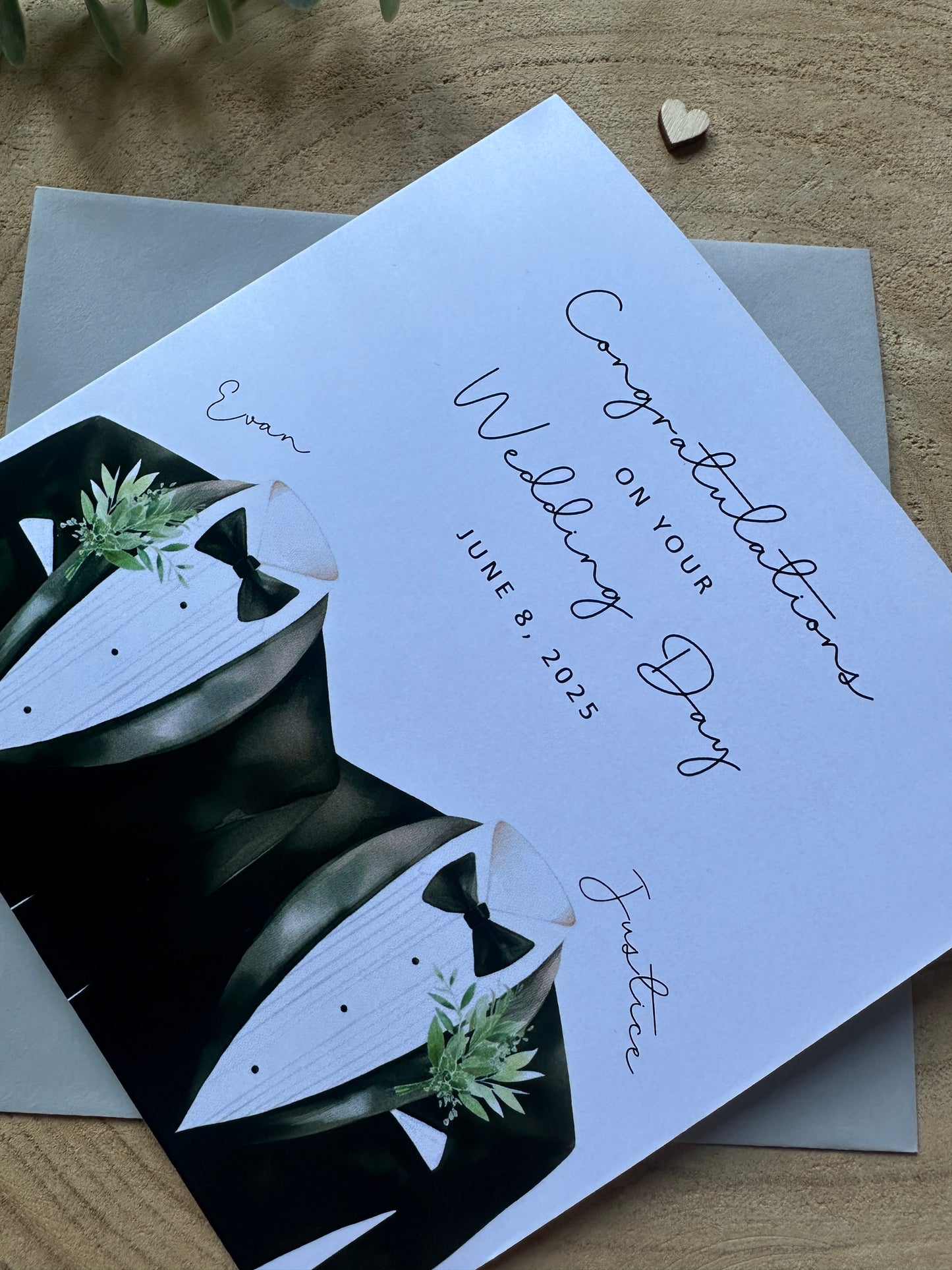 Personalised Mr and Mr Wedding Card