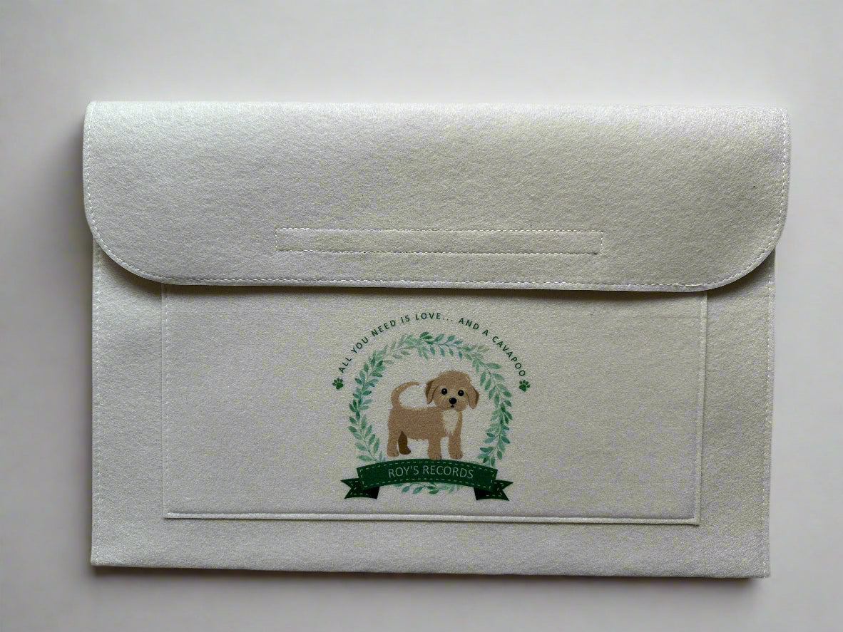 Personalised Dog Notes Folder - Custom Puppy Document Folder, Vet Records, Dog Breed Customisation, Perfect Pet Owner & New Puppy Gift