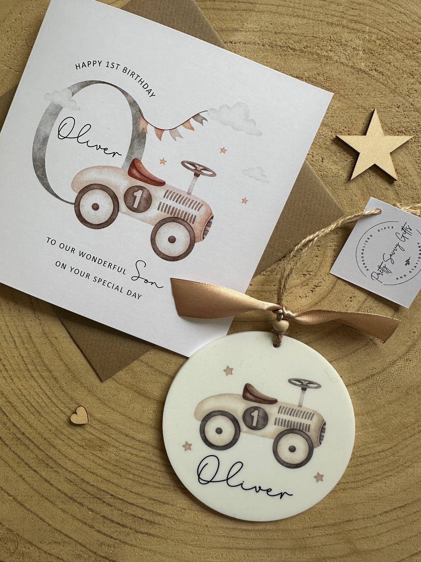 Personalised 1st Birthday Card & Keepsake - Grandson, Son, Nephew, Godson, Any Age