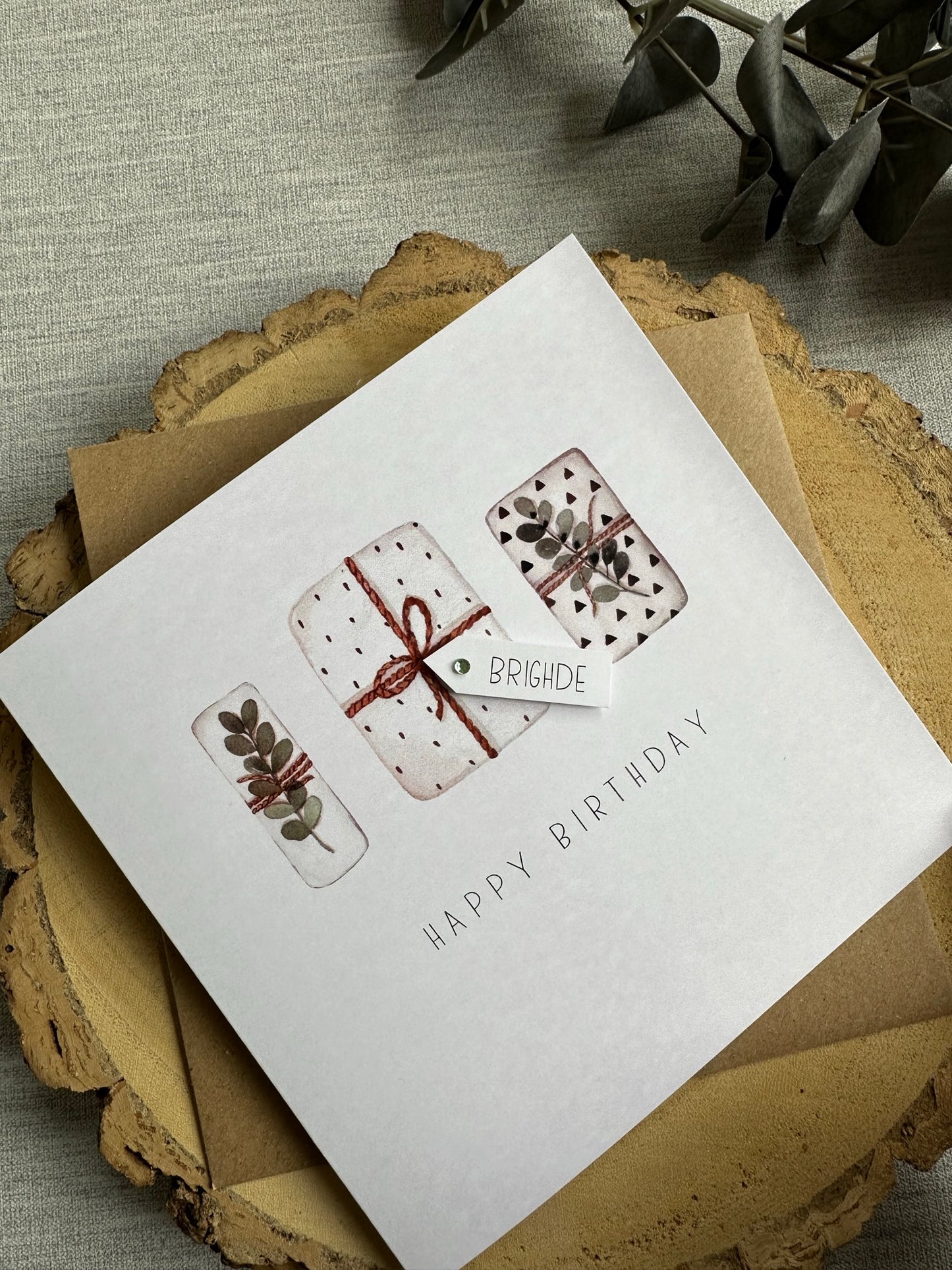 Personalised Birthday Card - Neutral Theme