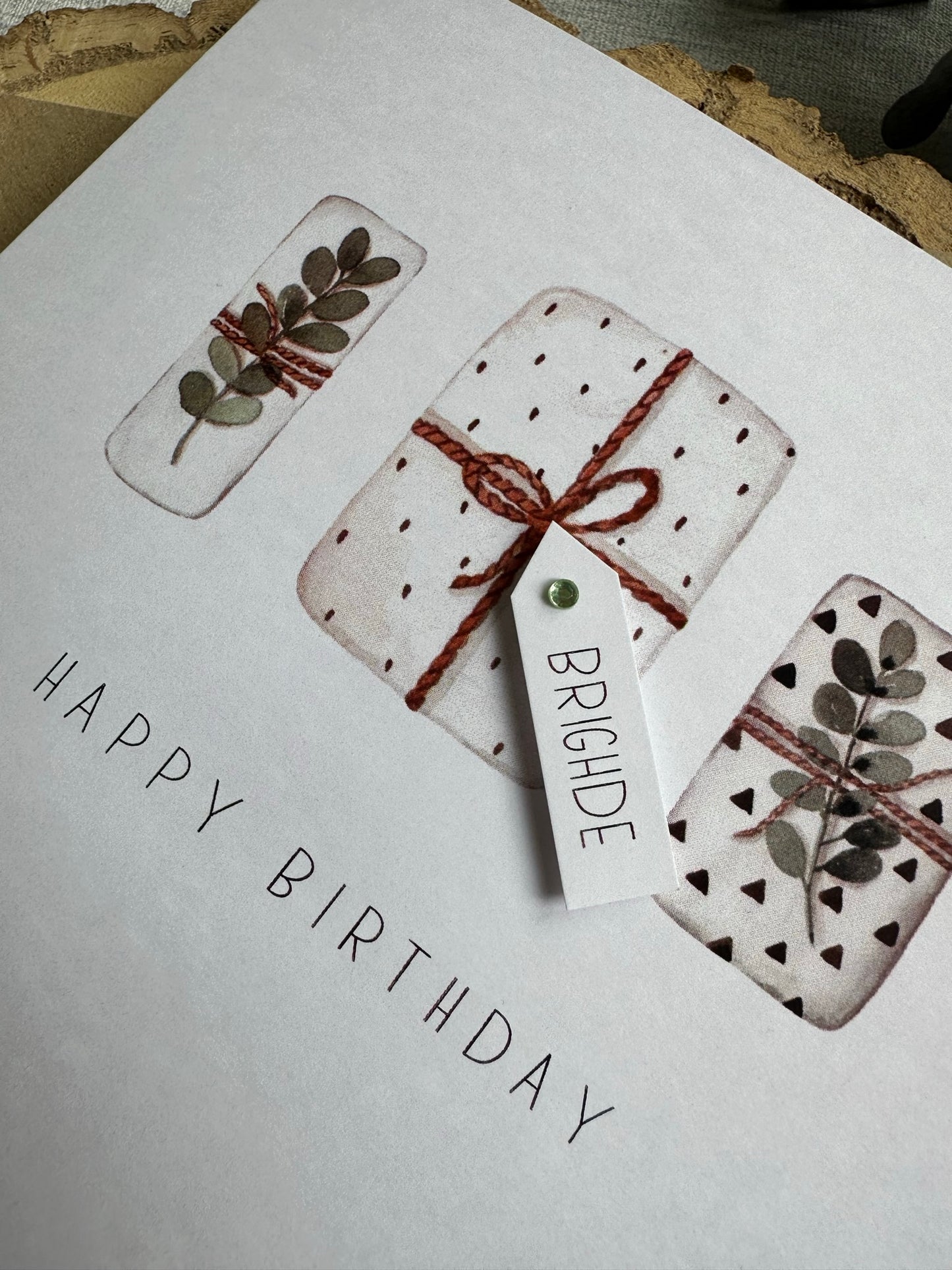Personalised Birthday Card - Neutral Theme