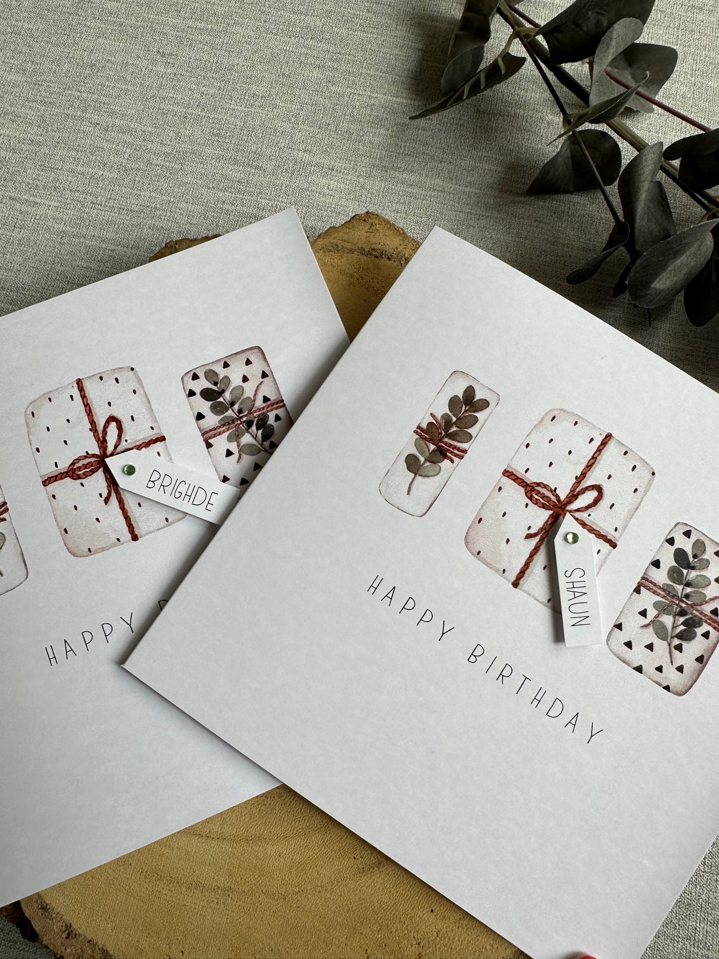 Personalised Birthday Card - Neutral Theme