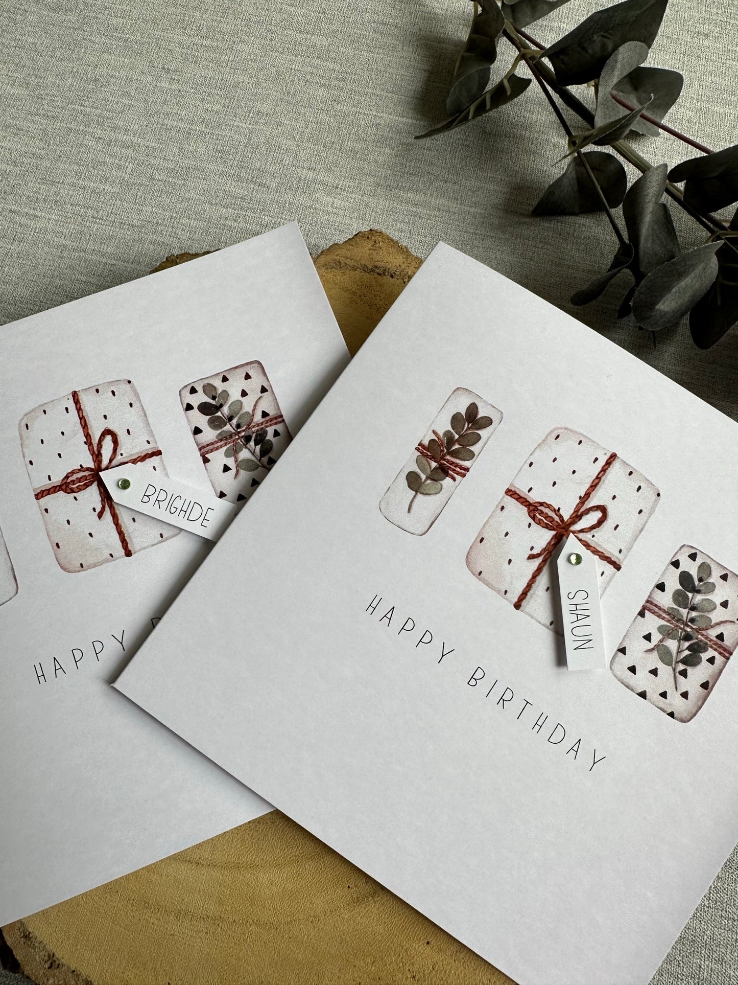 Personalised Birthday Card - Neutral Theme