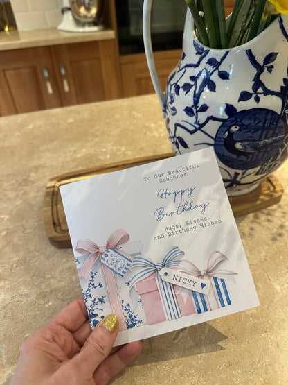 Personalised Milestone Birthday Presents Card