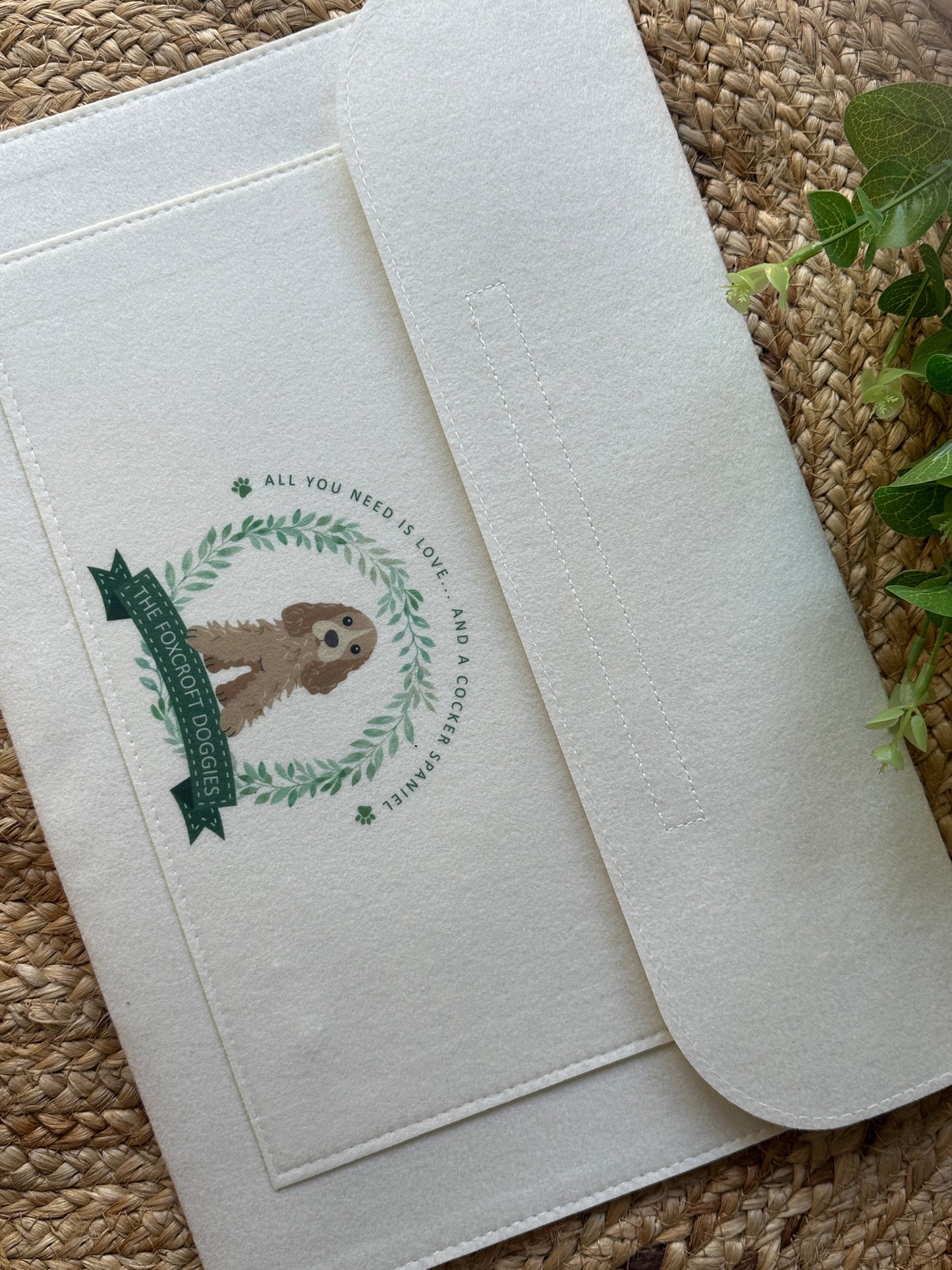 Personalised Dog Notes Folder - Custom Puppy Document Folder, Vet Records, Dog Breed Customisation, Perfect Pet Owner & New Puppy Gift