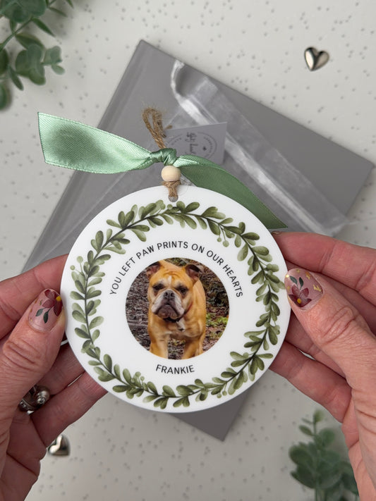 Personalised Pet Memorial Photo Keepsake, Pet Loss Remembrance Decoration
