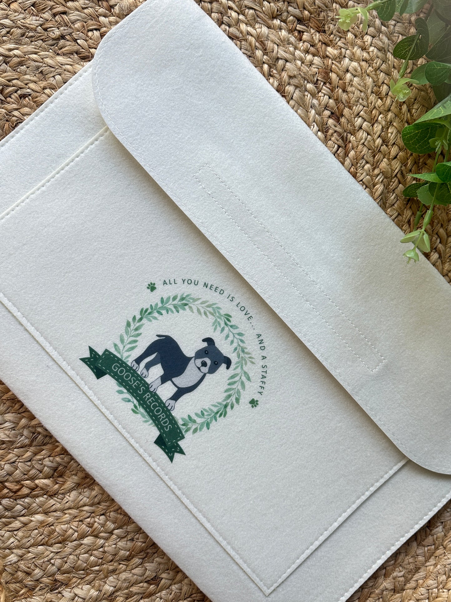Personalised Dog Notes Folder - Custom Puppy Document Folder, Vet Records, Dog Breed Customisation, Perfect Pet Owner & New Puppy Gift