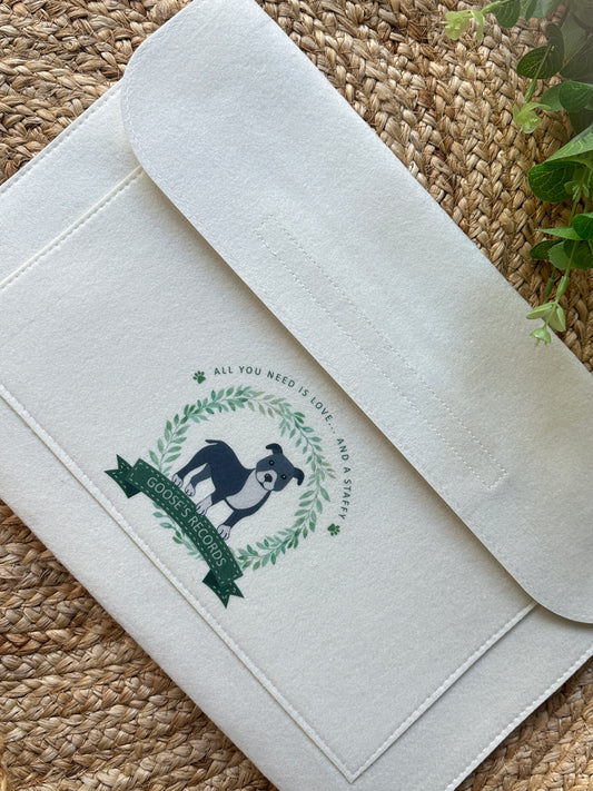Personalised Dog Notes Folder - Custom Puppy Document Folder, Vet Records, Dog Breed Customisation, Perfect Pet Owner & New Puppy Gift