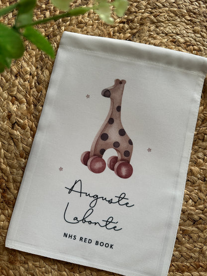 Personalised Red Book Bag, 8 designs, First Years Health Record Holder