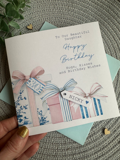 Personalised Milestone Birthday Presents Card