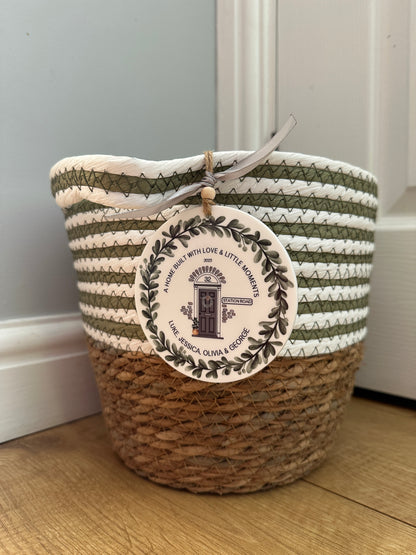 Personalised Handmade New Home Keepsake, Matching Card Available