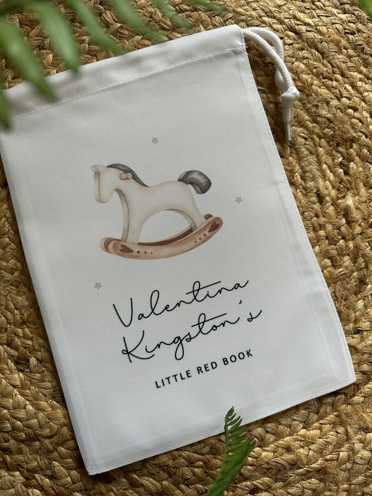 Personalised Red Book Bag, 8 designs, First Years Health Record Holder