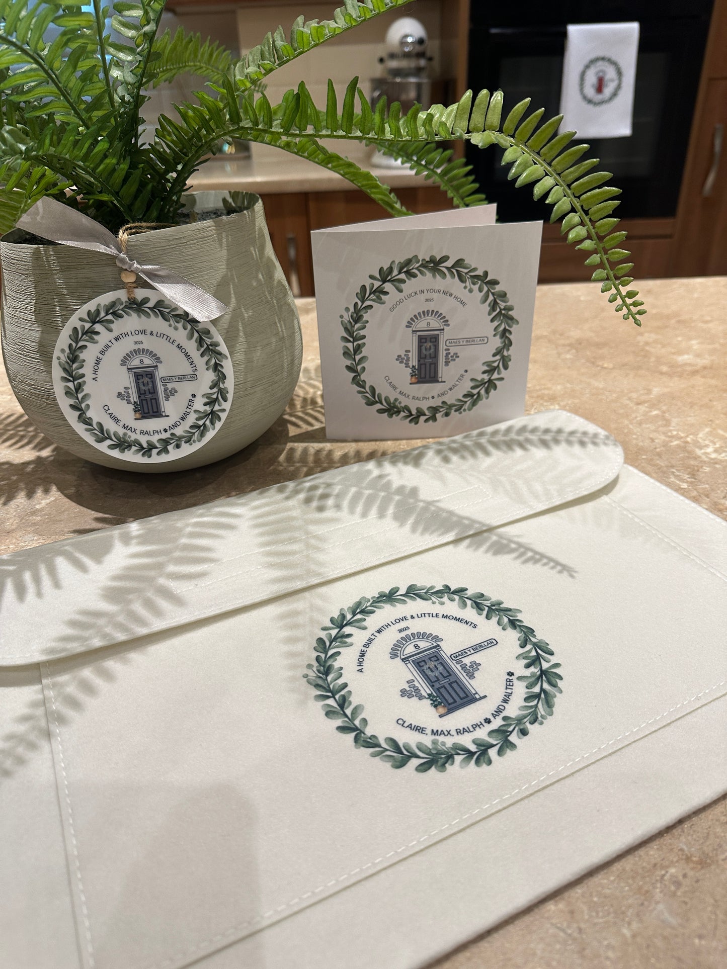 Personalised Home Document Folder, Custom Door Colour