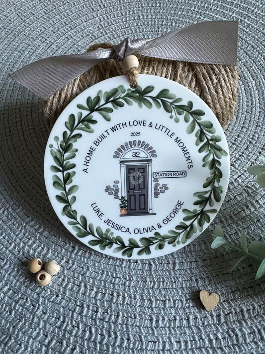 Personalised Handmade New Home Keepsake, Matching Card Available