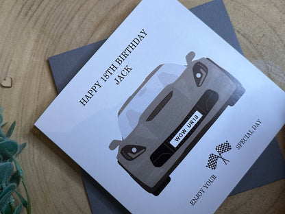 Personalised Car Document Wallet Folder