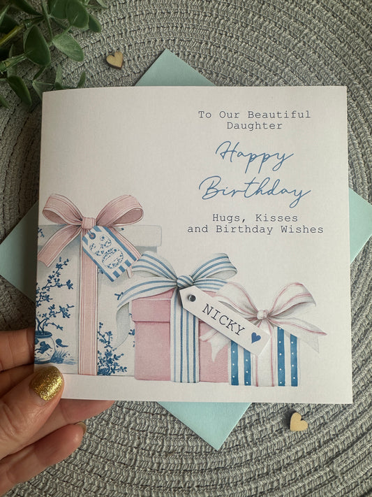 Personalised Milestone Birthday Presents Card