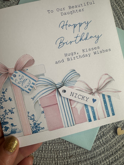 Personalised Milestone Birthday Presents Card