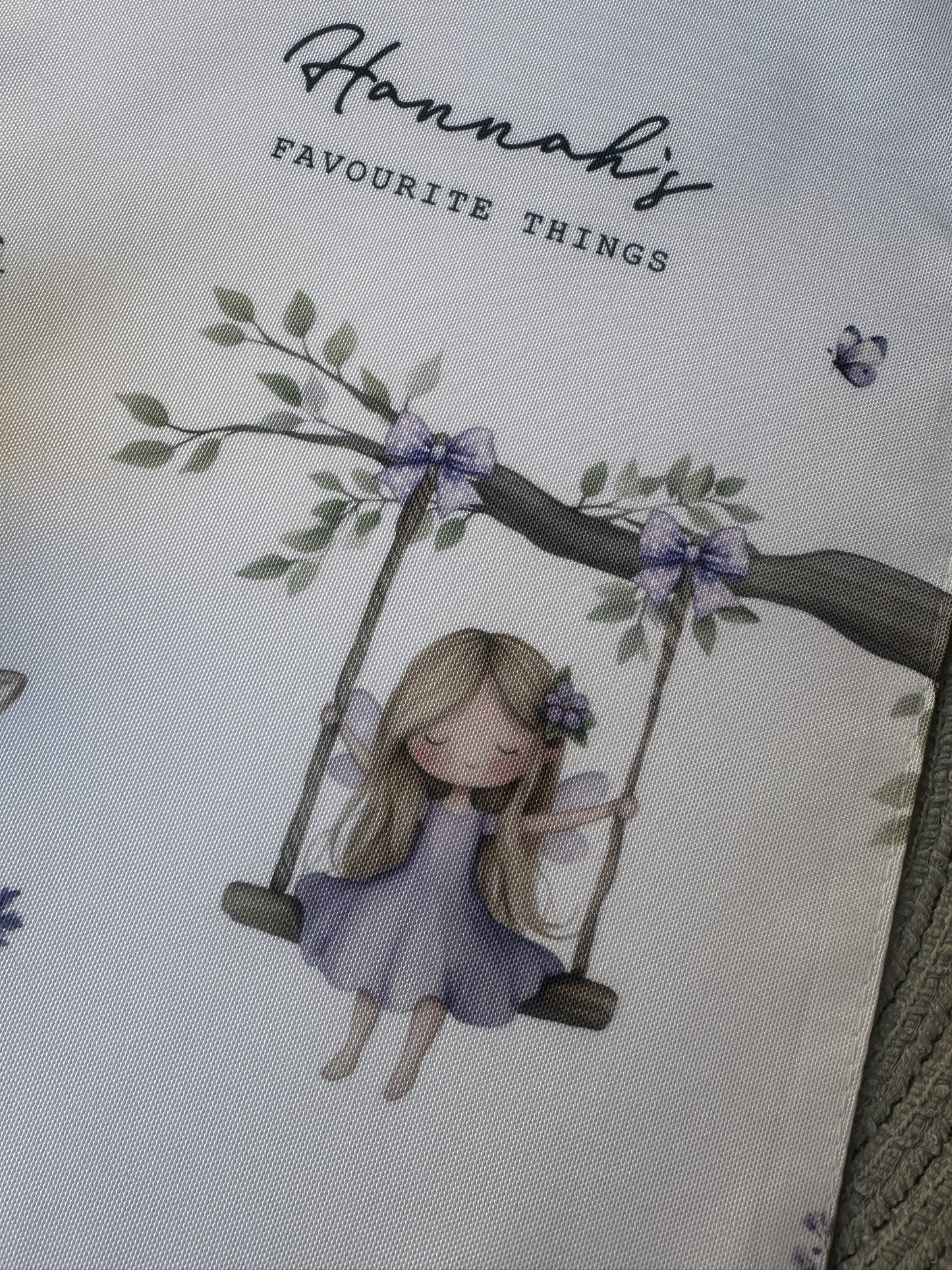 Personalised Girls Fairy Bag – Birthday Gift, Toy Bag, Optional Matching Card