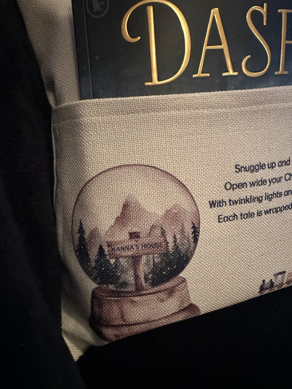 Personalised Christmas Children’s Reading Cushion with Book Pocket