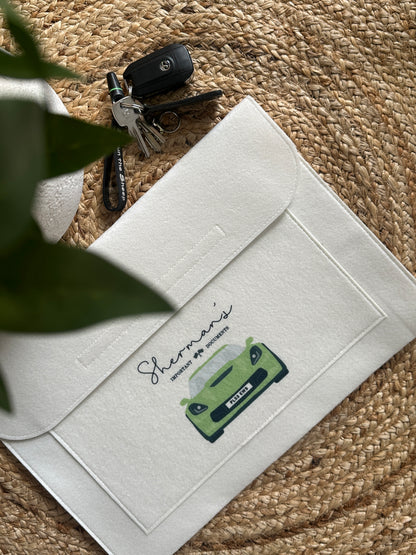 Personalised Car Document Wallet Folder