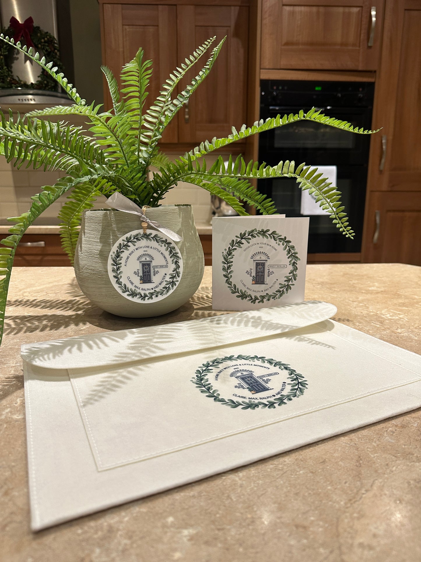 Personalised Home Document Folder, Custom Door Colour