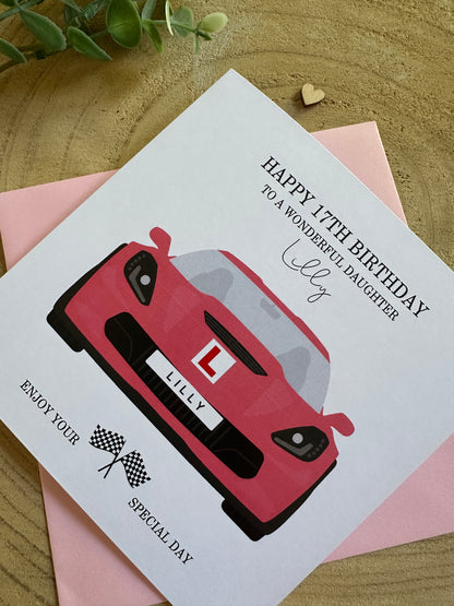 Personalised Car Document Wallet Folder