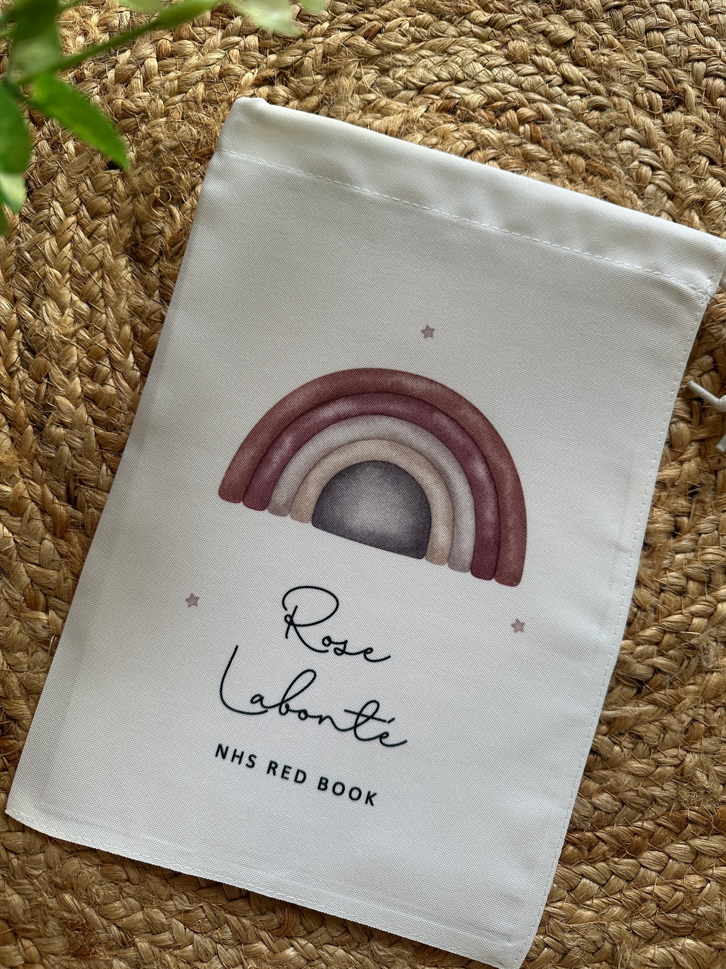 Personalised Red Book Bag, 8 designs, First Years Health Record Holder