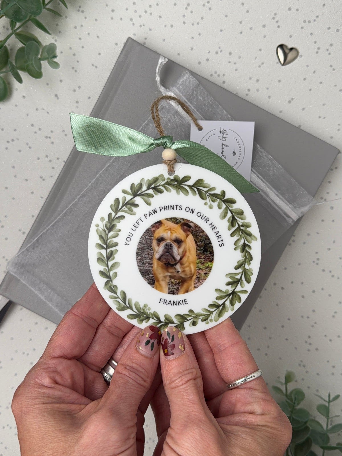 Personalised Pet Memorial Photo Keepsake, Pet Loss Remembrance Decoration