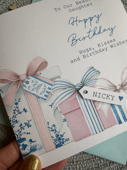 Personalised Milestone Birthday Presents Card