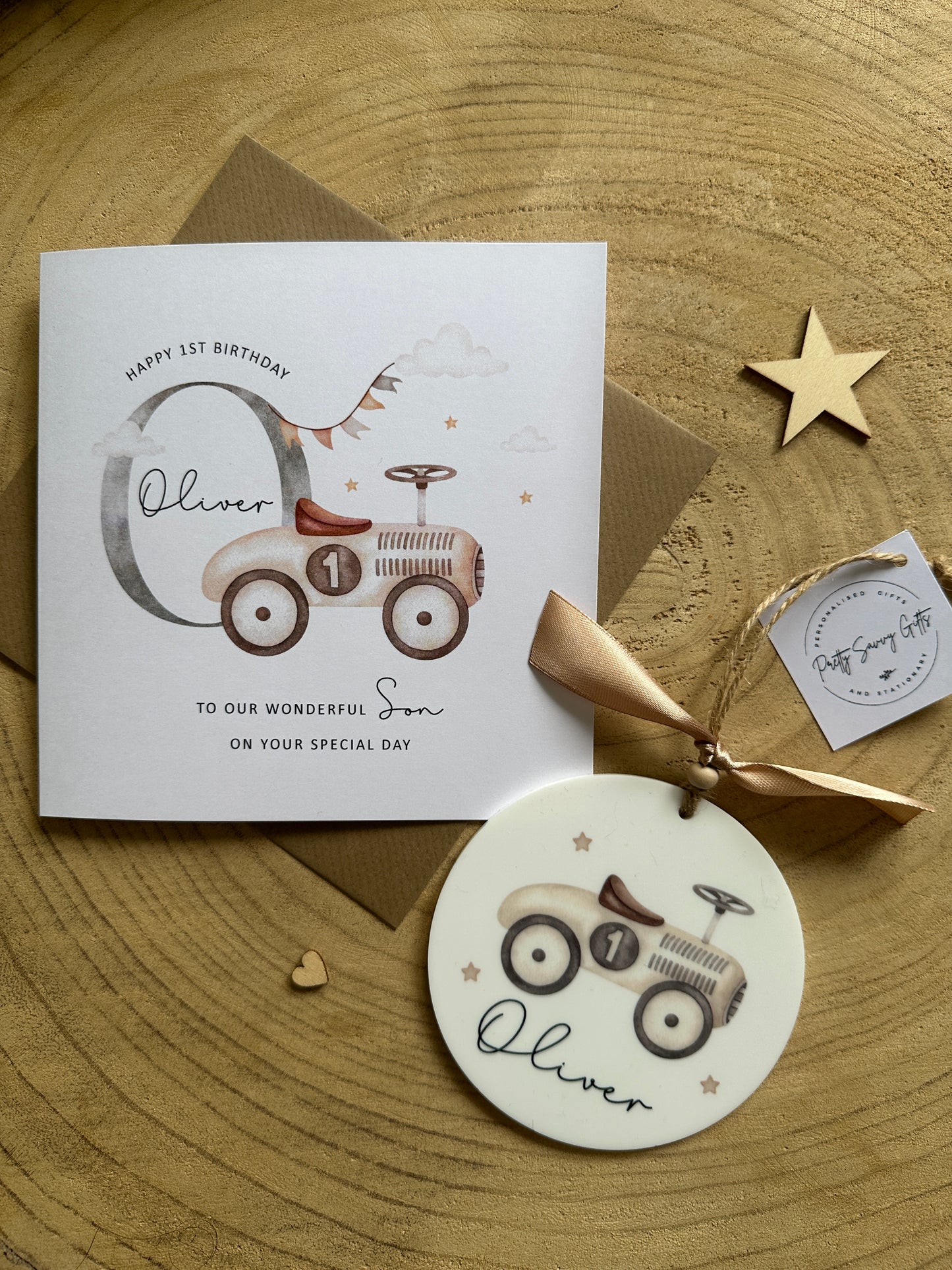 Personalised 1st Birthday Card & Keepsake - Grandson, Son, Nephew, Godson, Any Age