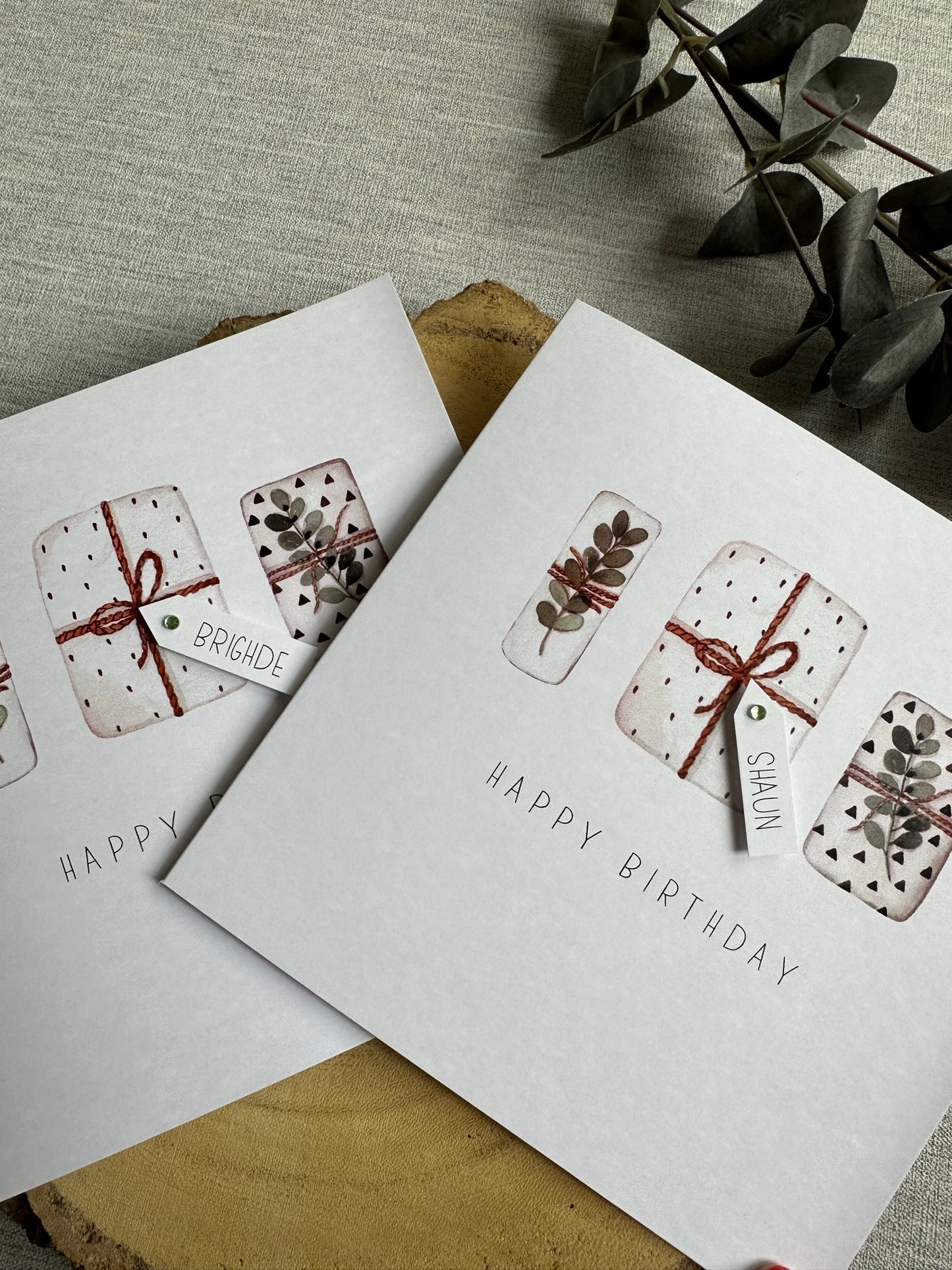 Personalised Birthday Card - Neutral Theme - Male or Female Any Name