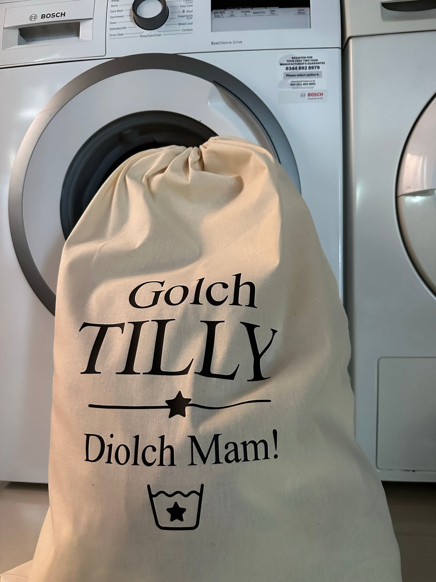 Personalised Laundry Bag - Teenagers Washing - Thanks Mam! Mum! Any Name