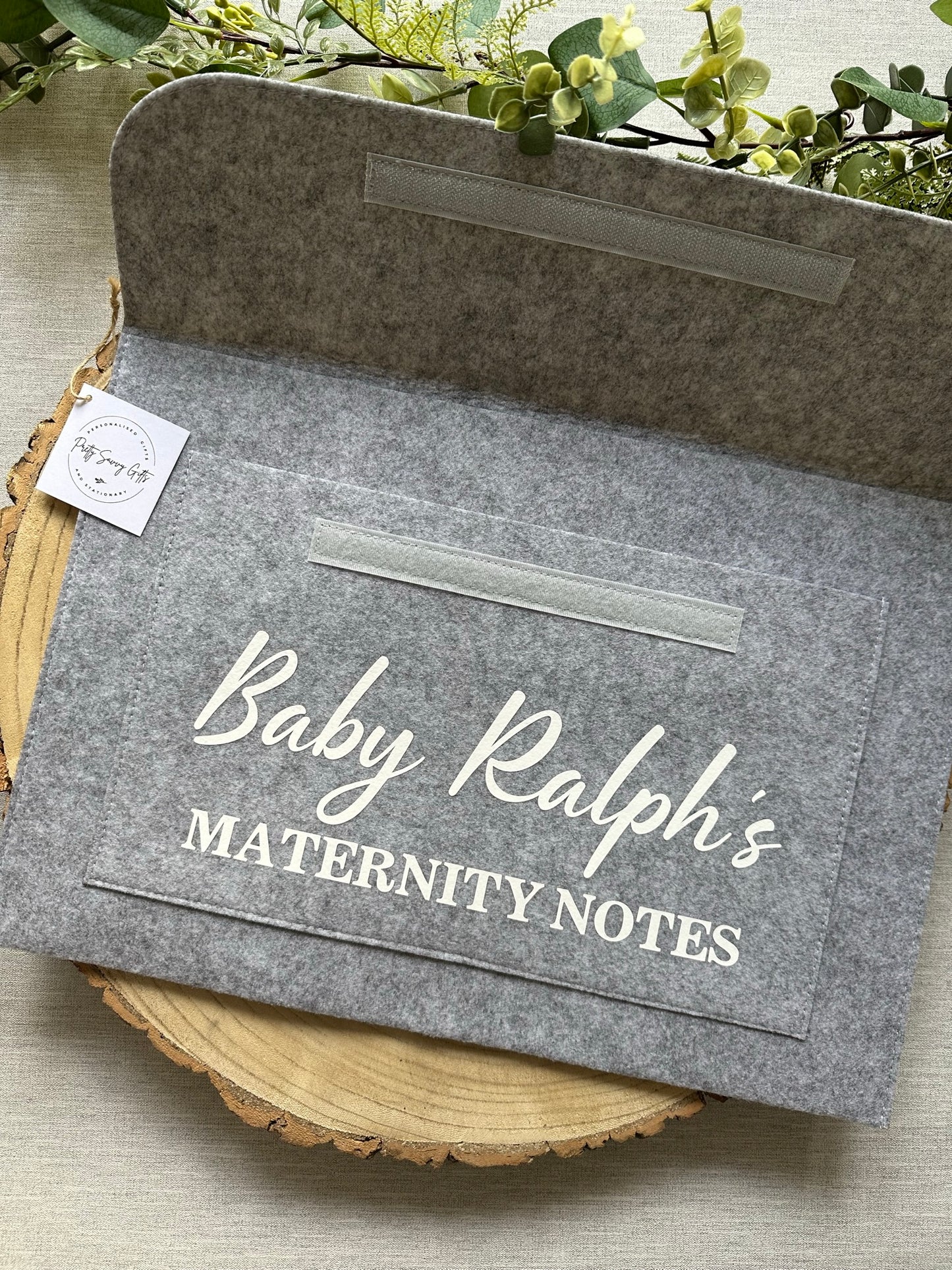 Personalised Maternity Notes Folder - Pregnancy Notes - Welsh or English