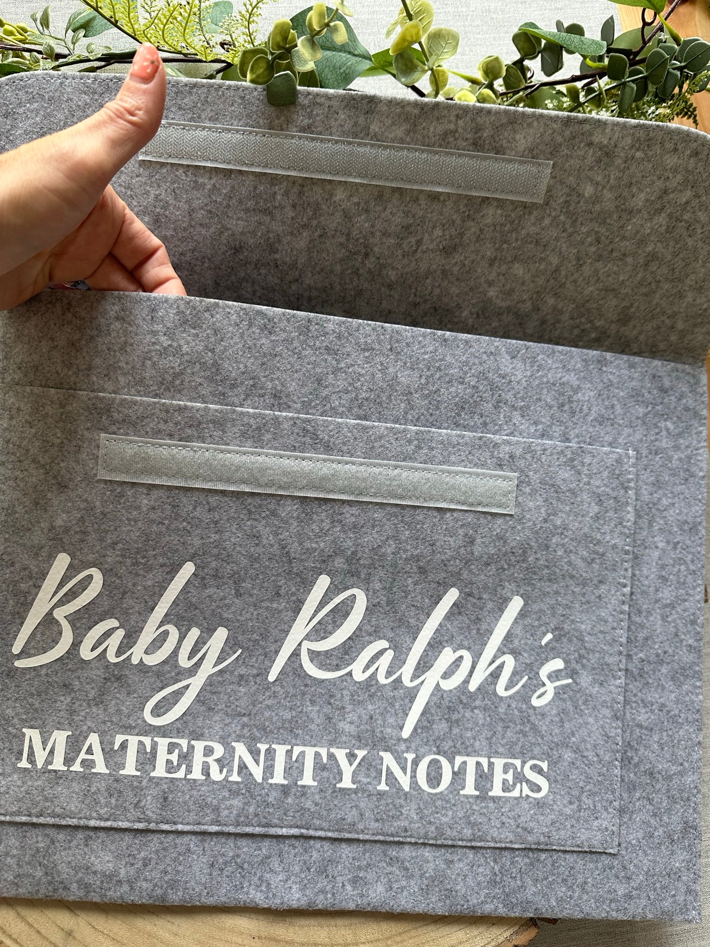 Personalised Maternity Notes Folder - Pregnancy Notes - Welsh or English