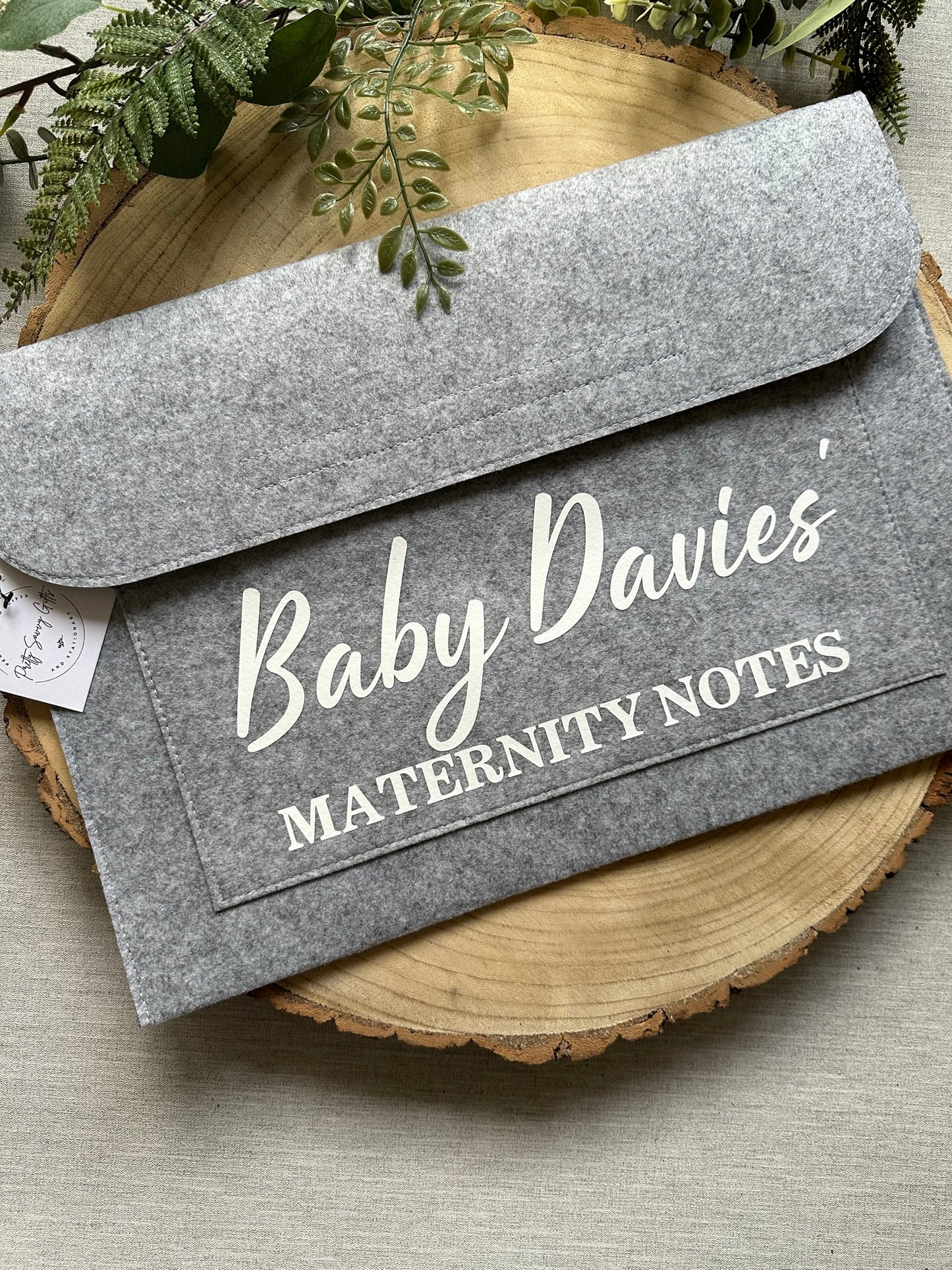 Personalised Maternity Notes Folder - Pregnancy Notes - Welsh or English