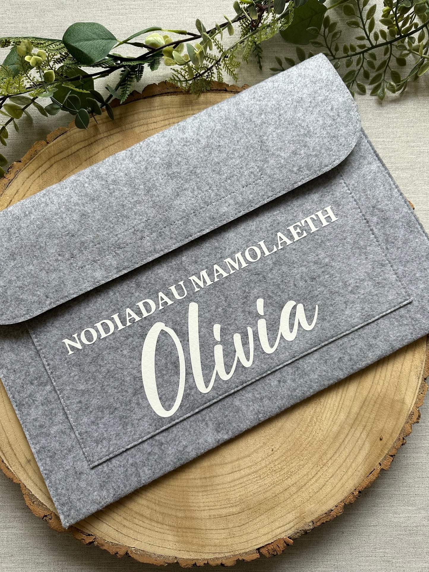 Personalised Maternity Notes Folder - Pregnancy Notes - Welsh or English