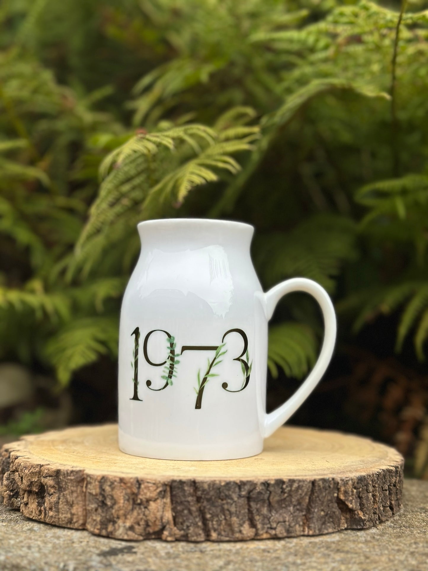 Personalised Ceramic Vase - Mini & Midi Jugs, Two Sizes, Birth Year, Special Birthday, Flower Vase, Pencil Pot, Make Up Brush Pot, Any Year