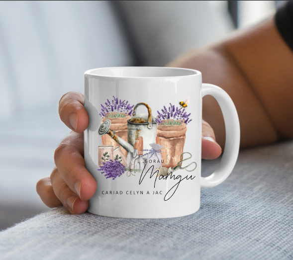 Personalised Gardening Mug, Card or Set | Birthday | Retirement | Penblwydd | Ymeddeoliad