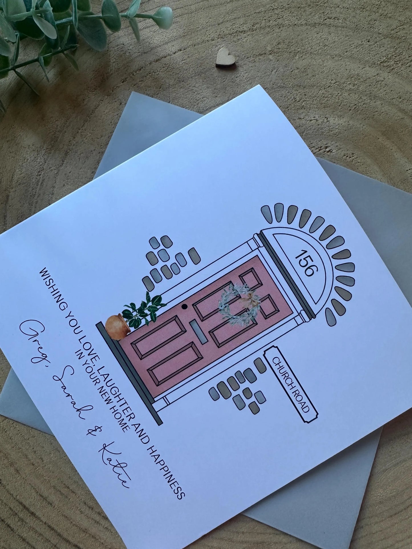 Personalised Handmade New Home Tea Towel