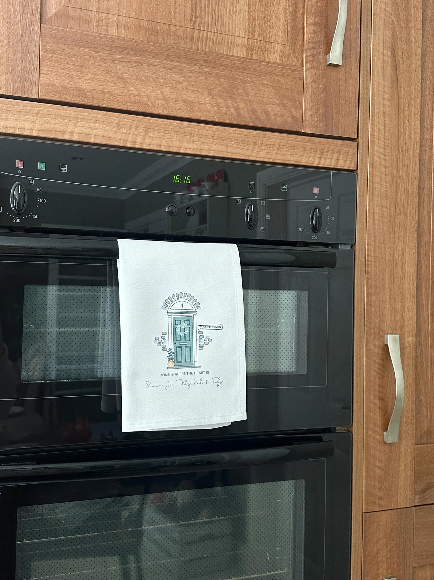 Personalised Handmade New Home Tea Towel
