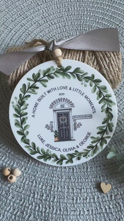 Personalised Handmade New Home Keepsake, Matching Card Available